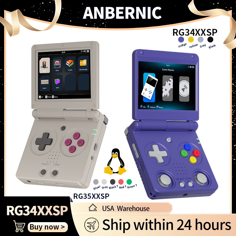 Retro Gaming Console Lego - Anbernic RG34XXSP RG35XXSP Console de jeu