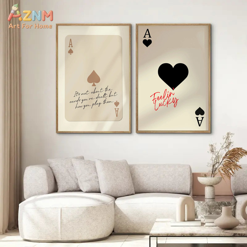 Retro Poster Gaming - AZNM Ace of Spades Feeling Lucky,