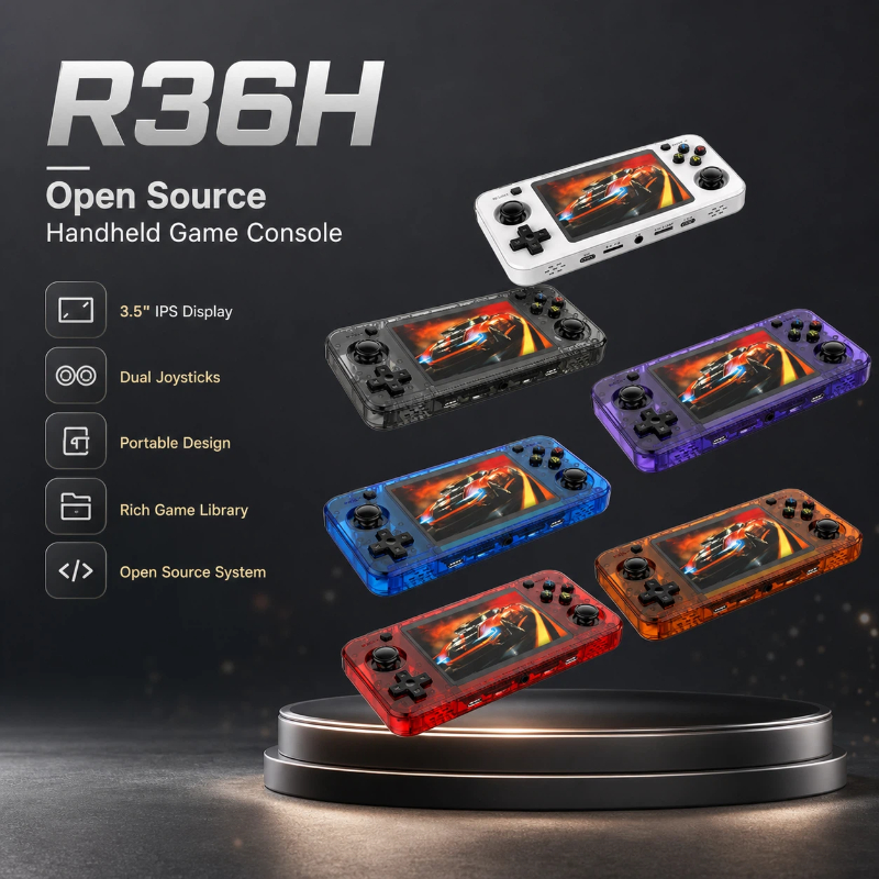 Retro Gaming Years - Consoles de jeux portables R36h, écran