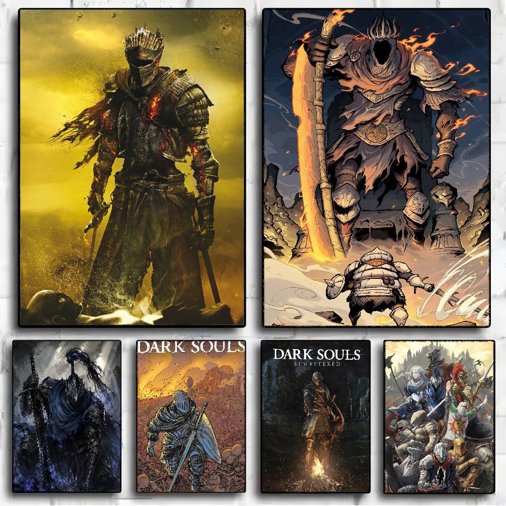 Retro Poster Gaming - Affiches vintage GAME Dark Souls, autocollants