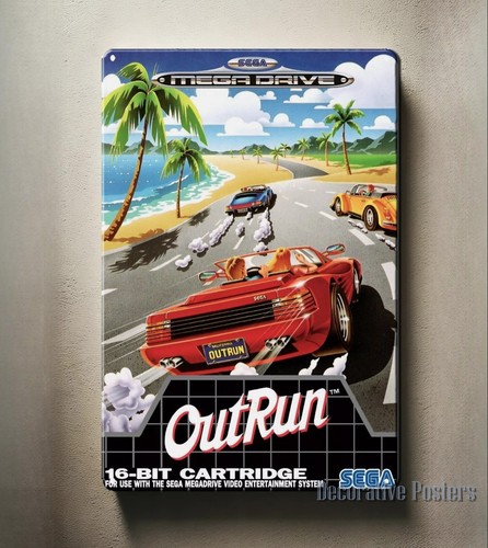 Retro Gaming Video - Affiche métallique de jeu vidéo rétro