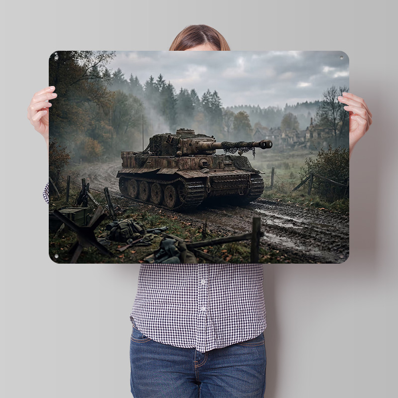 Retro Poster Gaming - Affiche texturée 3D imprimée de char