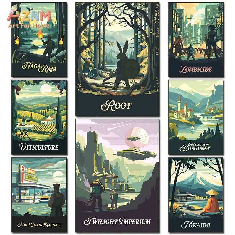 Retro Poster Gaming - Affiche sur toile d'art de jeu