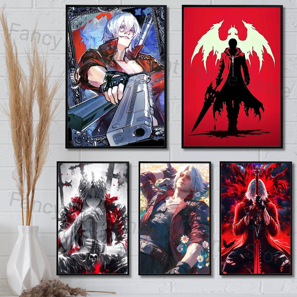 Retro Poster Gaming - Affiche de jeu D-Devil May C-Cry,