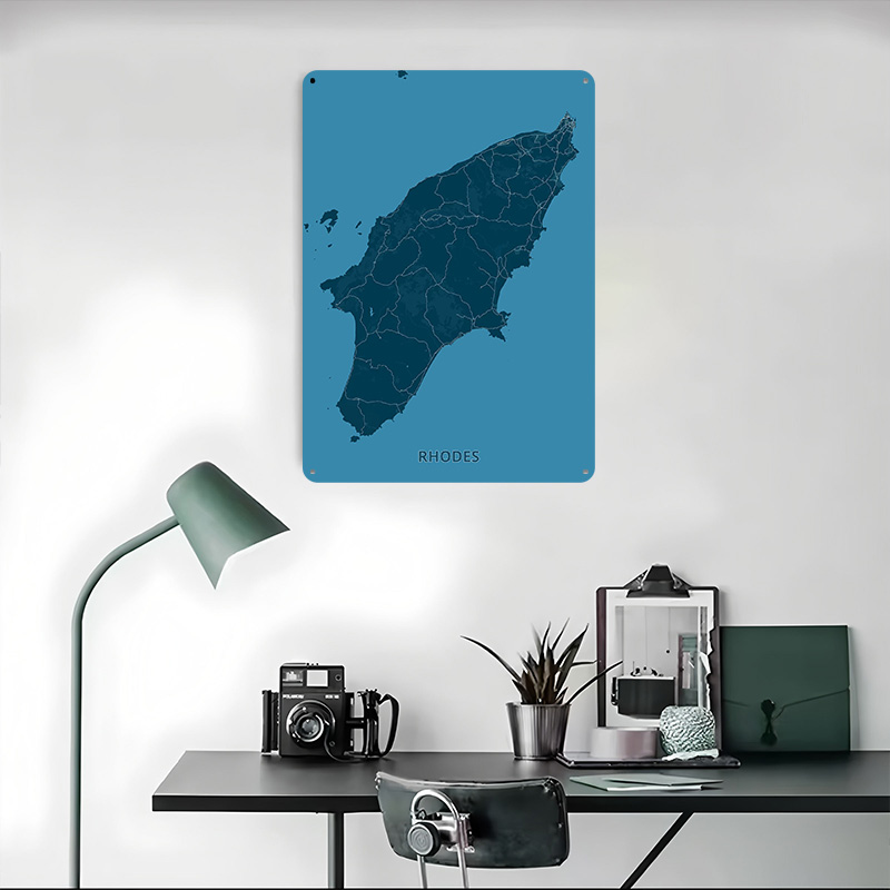 Affiche de la carte de l'île d - Retro Gaming Island avis et prix