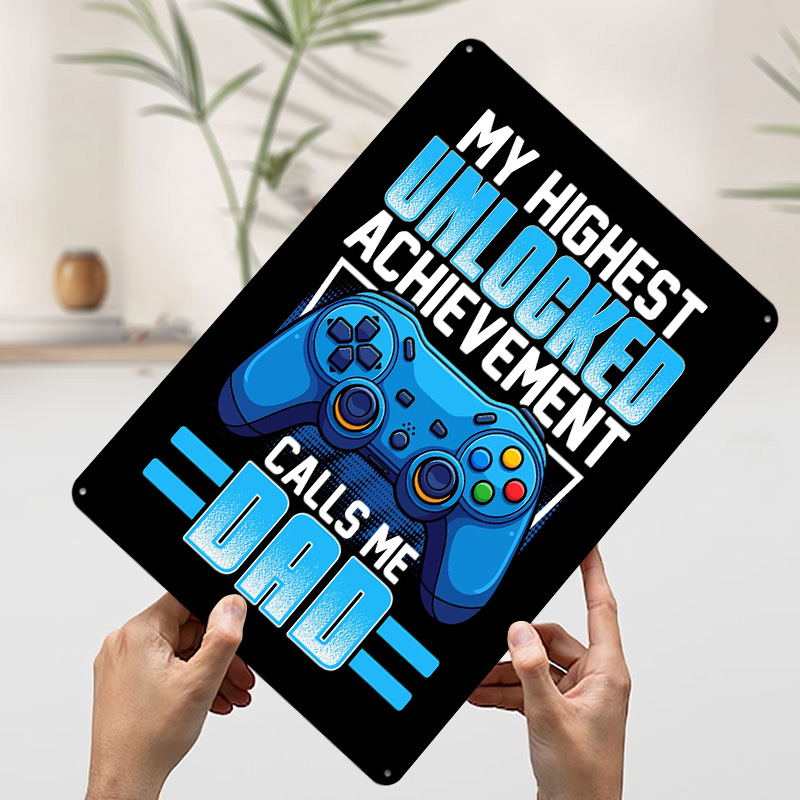 Affiche en métal personnalisée - Retro Gaming Achievements avis et prix