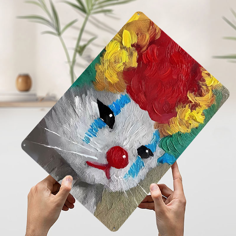 Peinture de chat Clown triste, - Retro Poster Gaming avis et prix